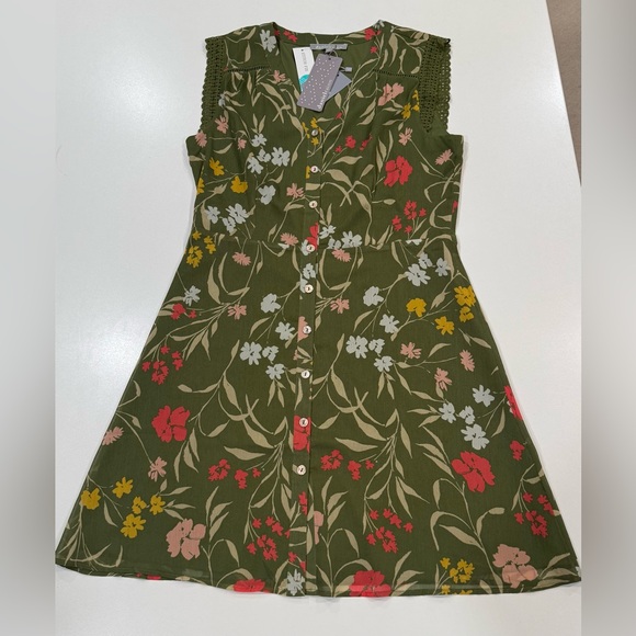 Daniel Rainn NWT Floral Button-Front Sundress - Picture 3 of 15